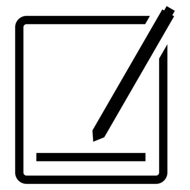 Kalem. Web simgesi basit illüstrasyon
