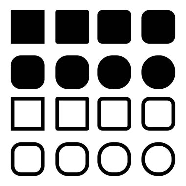 Boş Web düğme vektör ayarla