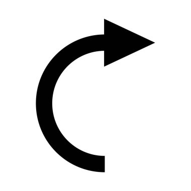 Ok Ters Simge Vektörünü Göster. Sayfa Okunu Tazele Düğmesi