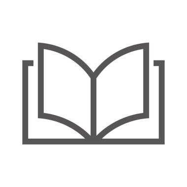 kitap simgesi vektör illüstrasyonu