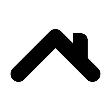 Çatı katı simgesi logosu. Vektör