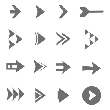 Beyaz arka plan vektör çizim üzerinde ayarla ok simgesi