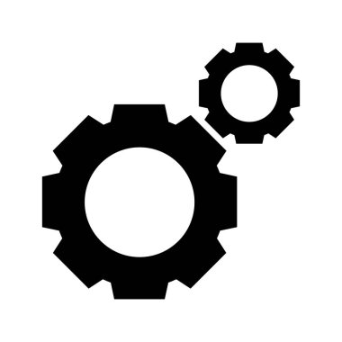 dişli simgesi vektör illüstrasyonu