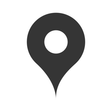 Konum haritası simgesi vektörü