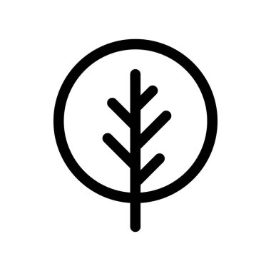 Yaprak ikonu vektör illüstrasyonu