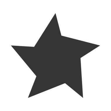 Yıldız simgesi. Düz tasarım stili