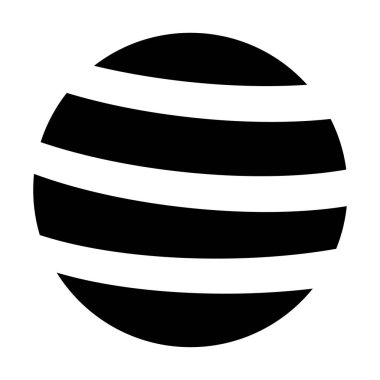 Globe logosu Simge Vektör İllüstrasyon soyut satır biçimi