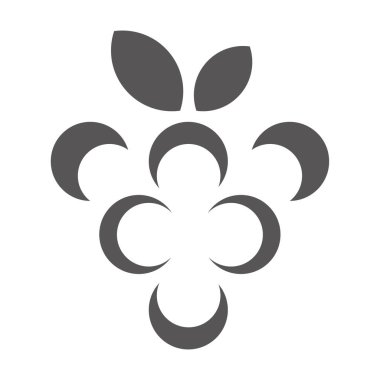 Üzüm simgesi dut logo vektörü