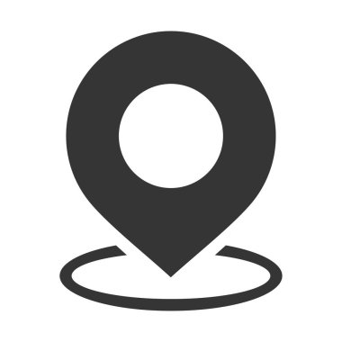 Konum haritası simgesi vektörü