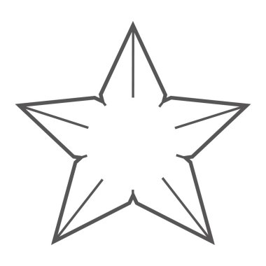 Yıldız simgesi vektör yaratıcı logo tasarımı