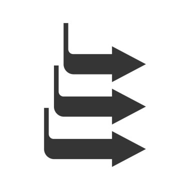 Ok simgesi vektör tasarımı