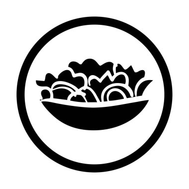 Yiyecek ikonu vektörlü kase. İnce çizgi işareti. izole edilmiş sınır sembolü çizimi 