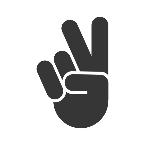 Hand Gesture Icon Vector Illustration — Stock Vector