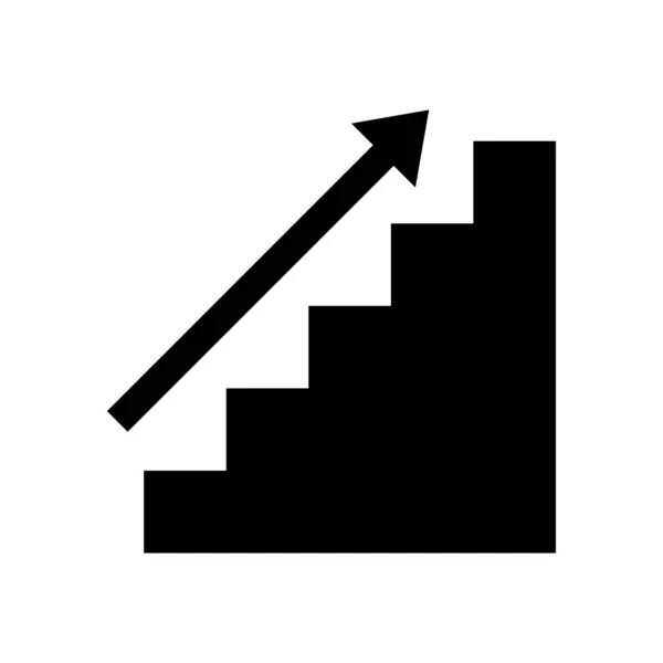 Rolltreppen Symbol Einfache Illustration Wachsender Pfeilvektorsymbole Für Das Web — Stockvektor