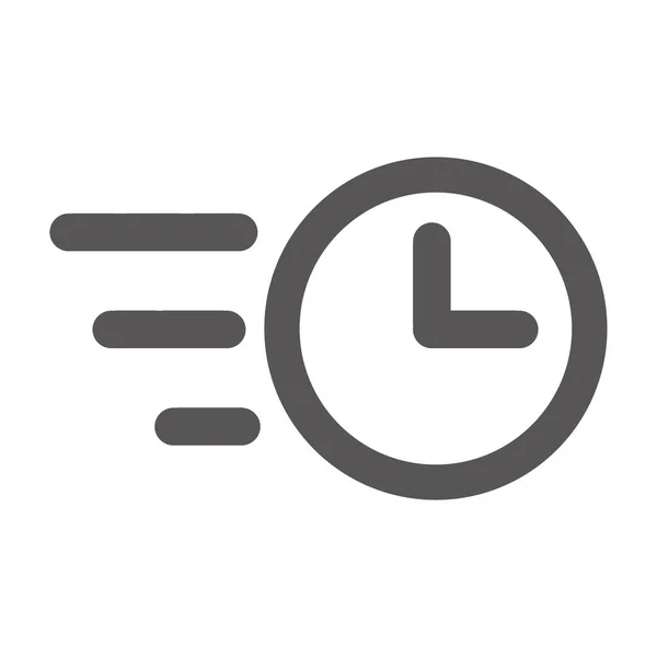 Reloj Icono Web Ilustración Simple — Archivo Imágenes Vectoriales