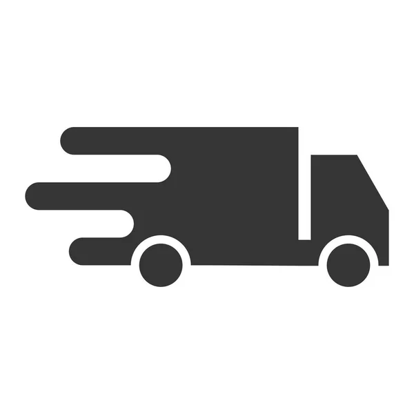 Icône Camion Livraison Symbole Logistique Fret Vecteur — Image vectorielle