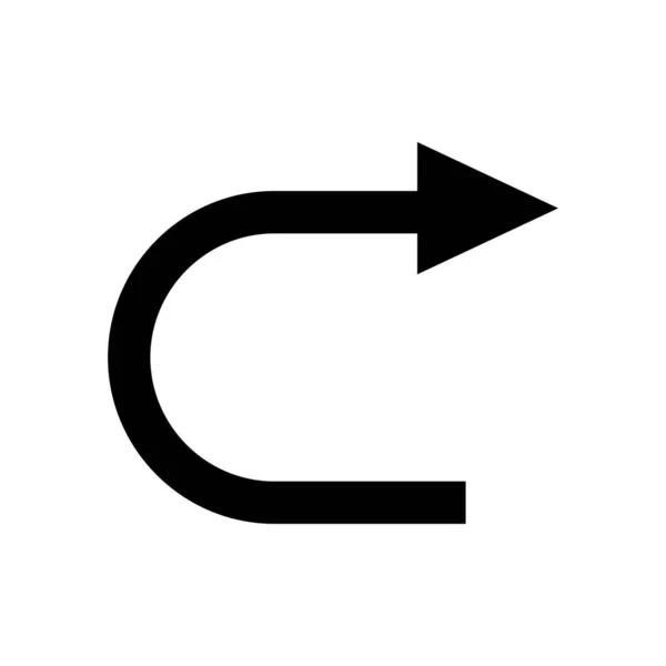 矢印逆アイコンベクトルを表示します ページの更新矢印ボタン — ストックベクタ