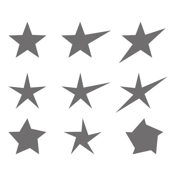 Зоряна Піктограма Білому Тлі Векторні Ілюстрації — стоковий вектор