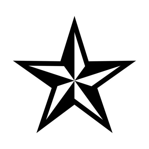 Stjerneikonvektorillustration – Stock-vektor