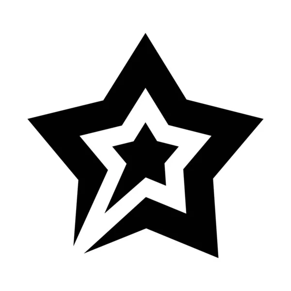 Ikonen För Stjärnlogotypen Vektor Illustration — Stock vektor
