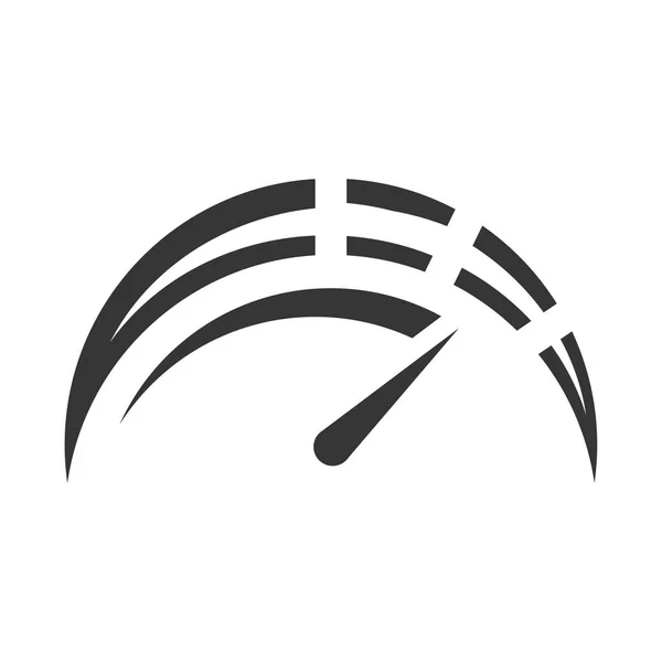 Takometre Hız Göstergesi Gösterge Simgesi Hız Levhası Logosu Vektör — Stok Vektör