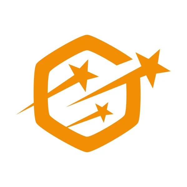 Estrella Icono Del Logotipo Diseño Simple Vector — Archivo Imágenes Vectoriales