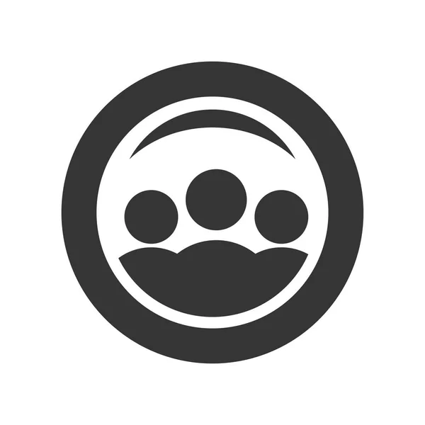 Люди Творческий Шаблон Логотипа Кругом Вектор — стоковый вектор