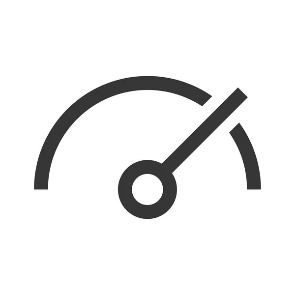 Тахометр Спидометр Значок Индикатора Логотип Быстрого Сигнала Вектор — стоковый вектор