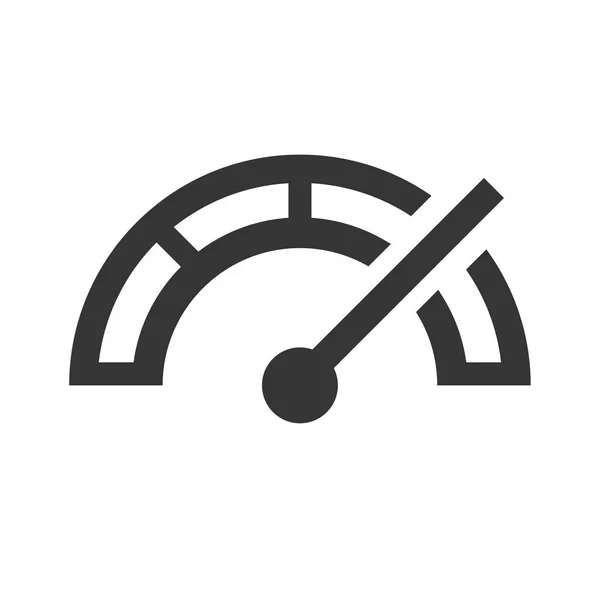 Drehzahlmesser Tacho Und Kontrollsymbol Geschwindigkeitsschild Logo Vektor — Stockvektor