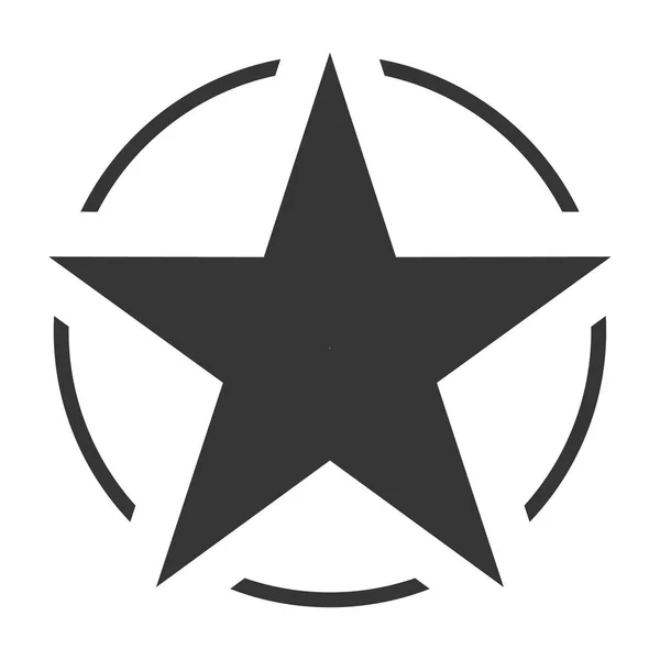 Star Logo Circle Globe Vector Design Icon — Stock Vector