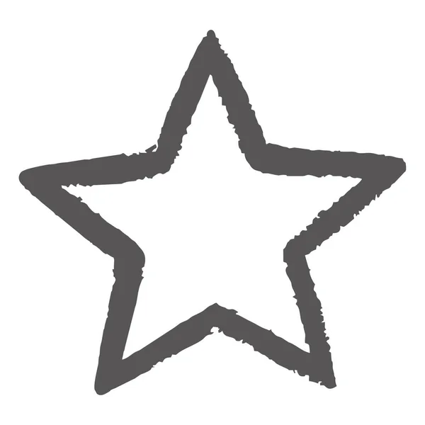 Star Drawing Icon Vector Design — Stock Vector