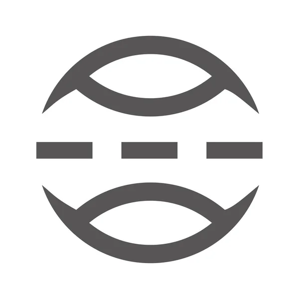 Projeto Vetor Ícone Logotipo Globo —  Vetores de Stock