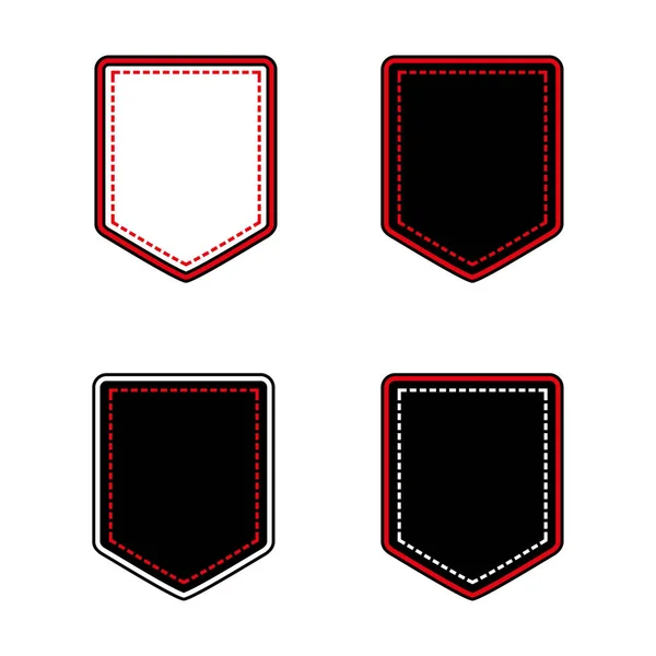 Emblem Abzeichen Vorlage Logo Design Vektor — Stockvektor