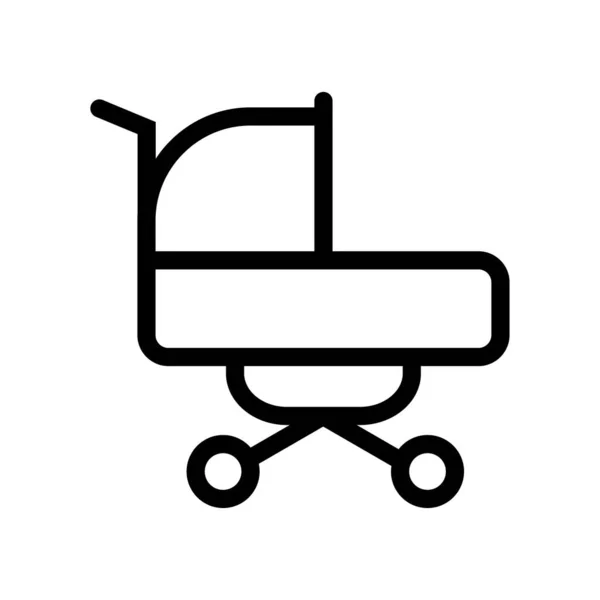 Kinderwagen Symbol Vektor Illustration — Stockvektor