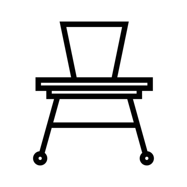 Cadeira Bebê Ícone Vetor Ilustração —  Vetores de Stock