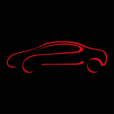 Araba logo tasarlamak vektör