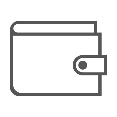 cüzdan ikonu vektör illüstrasyonu