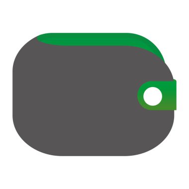 Cüzdan. Web simgesi basit tasarım