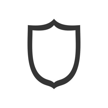 Kalkan simgesi. vektör illüstrasyonu