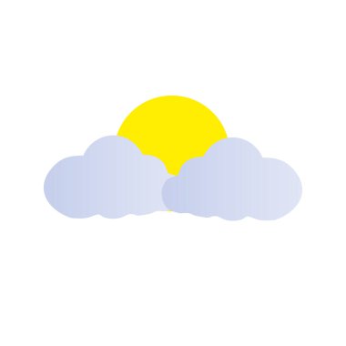 Güneş gökyüzü simgesi logosu Yaratıcı sembol Minimalist soyut vektör çizimi