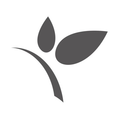 Yaprak ikonu vektör illüstrasyonu