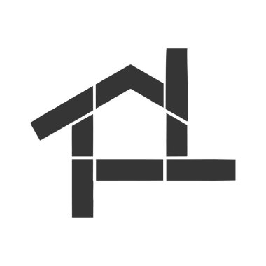 ev simgesi vektörü web ve mobil uygulama tasarımınız için beyaz arkaplanda izole edildi, inşaat logosu kavramı