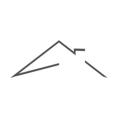 Çatı evi simgesi logo taşıyıcı tasarımı