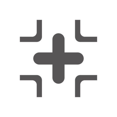 Artı simge vektör illüstrasyonu