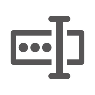 Beyaz arkaplan vektör illüstrasyonuna parola simgesi girin