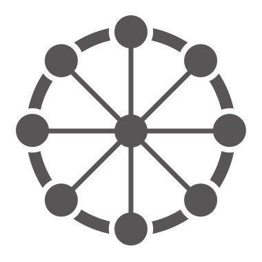 Beyaz arkaplan vektör illüstrasyonunda kanal simgenizi yönetin