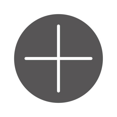 Haç. Web simgesi basit illüstrasyon