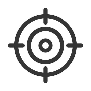 hedef simge vektör illüstrasyonu