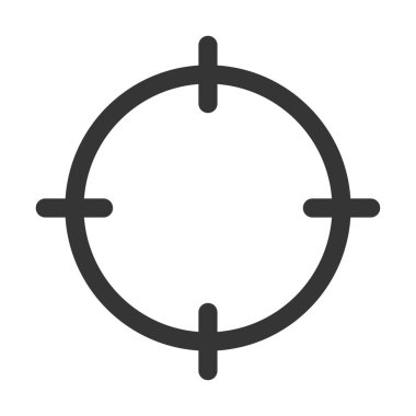 Hedef. Web simgesi basit illüstrasyon