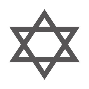 David 'in Yıldızı logosu Yaratıcı sembol Yıldız ikonu çizimi